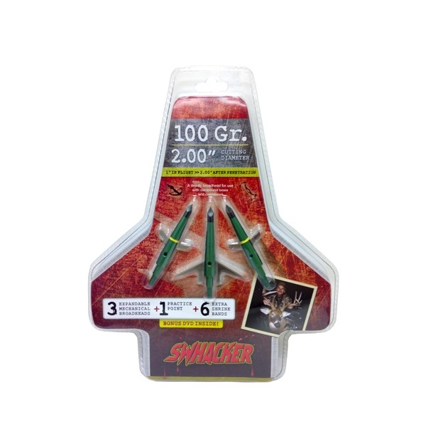 Swhacker Broadhead 2-blade - 100gr 2" Cut 3/pk