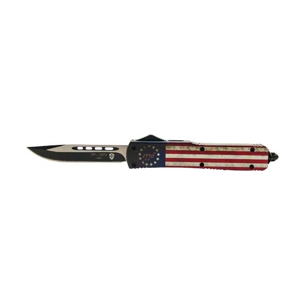 Templar Knife Slim Otf Betsy - Ross Flag 3.1" Black Drop Pnt