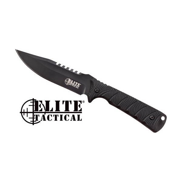 Mc Elite Tactical Backdraft - 5" Clip Pnt Fixed Black/black!