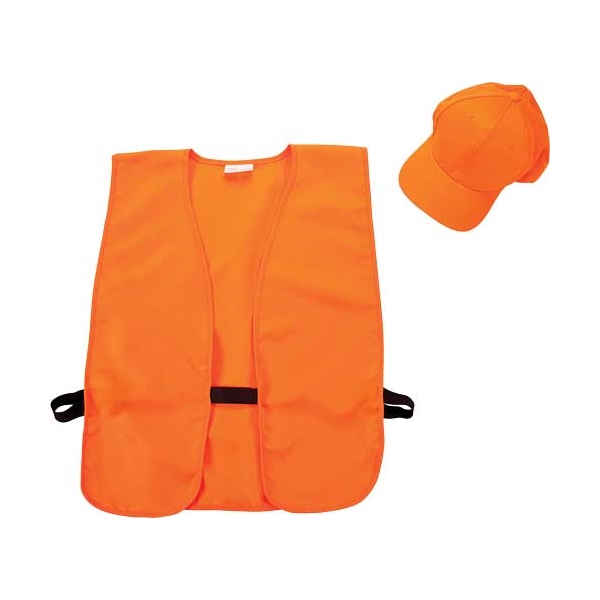 Allen Hat & Vest Combo Blaze - Orange Vest M-xl Hat Fits Most