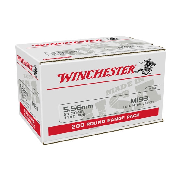 Winchester Usa 5.56x45 Case - Lot 800rd 55gr Fmj