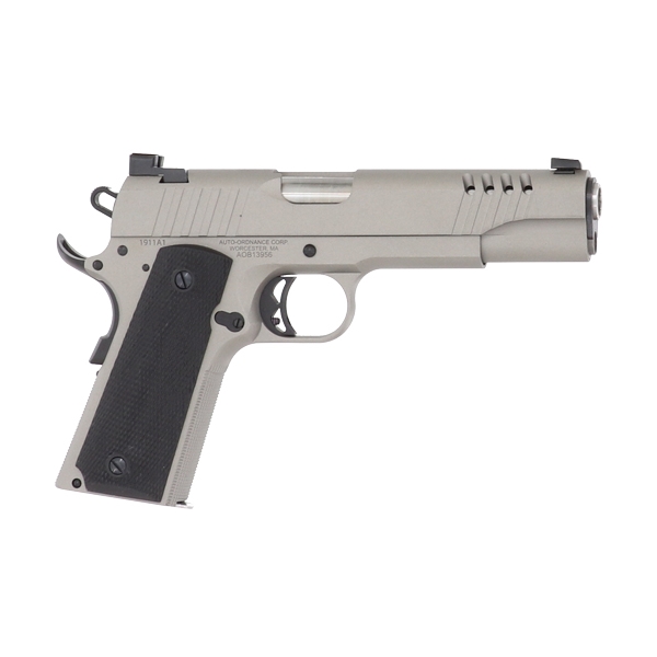 Auto-ordnance 1911a1 .45acp - Stainless Fixed Sgt Rubber