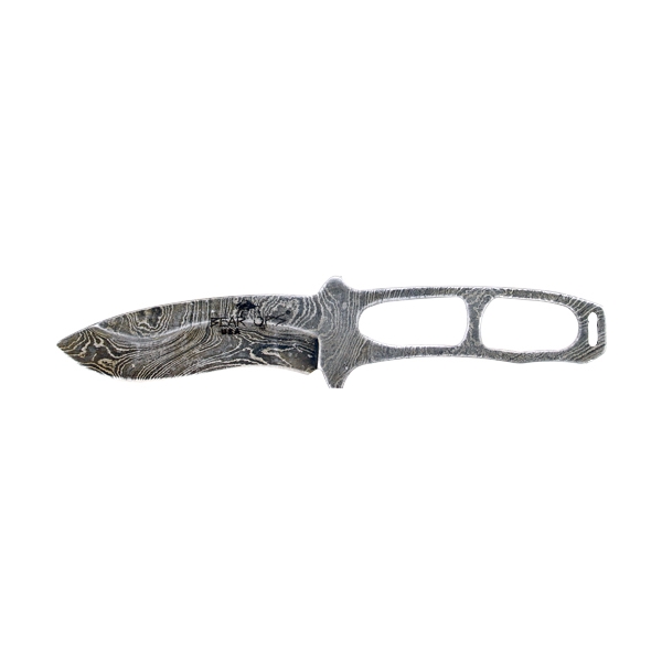 Bear Ops Combat Neck Knife - 2.78" Damascus W/kydex Sheath