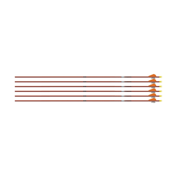 Easton Arrow Fmj 5mm 340 W/ 2" - Bully Vanes 6-pack Autumn Org