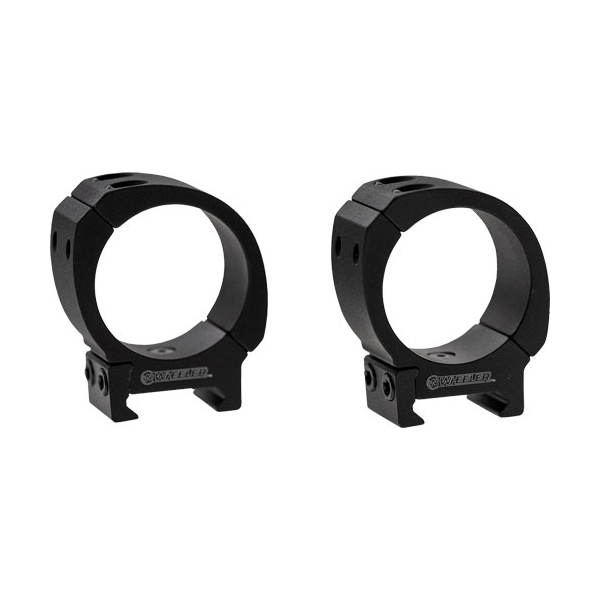 Wheeler Sporter Weaver/pic - Scope Rings 1" Med Mt Black