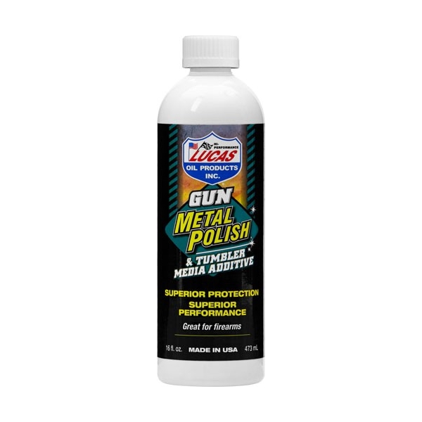 Lucas Oil 16oz Gun Metal Polsh - Tumbler Media Additive Liquid