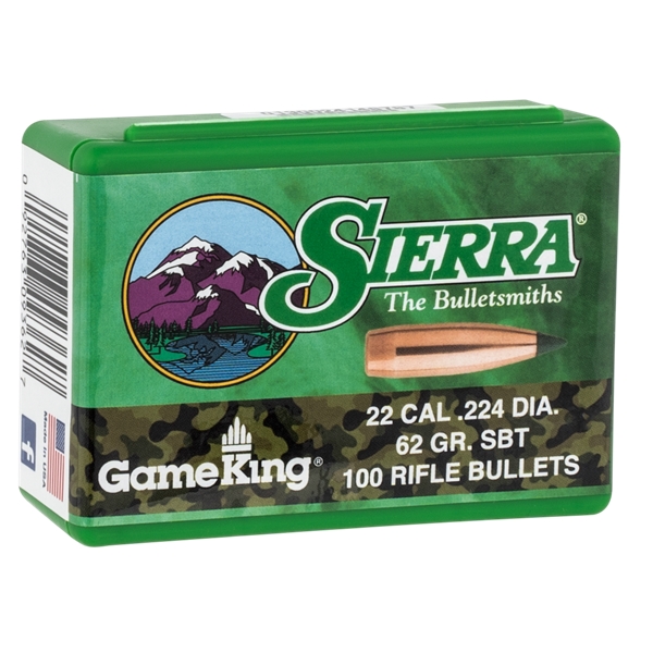 Sierra Gameking, Sierra 9362  Bull .224   62 Sbt Gameking       100