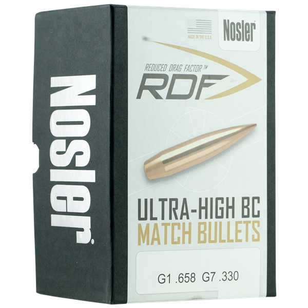 Nosler Rdf, Nos 49825 Rdf Match .264  140 Hpbt  500