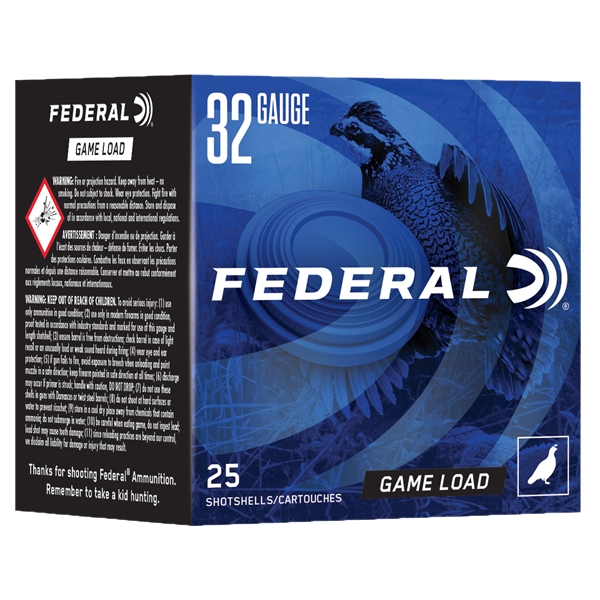 Federal Game Load, Fed N1328     Gmshk Fld  32 2.5  1/2oz   25/10