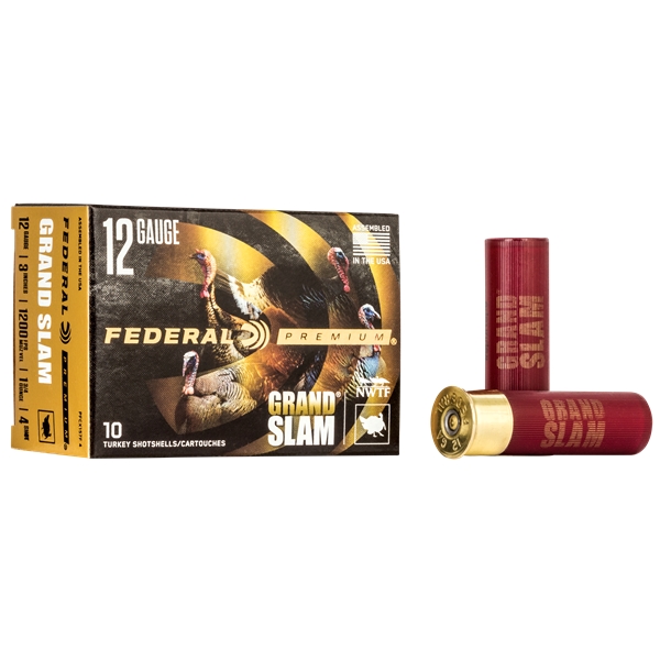 Federal Grandslam 12ga - 10rd 5bx/cs 3" 1 3/4oz #4