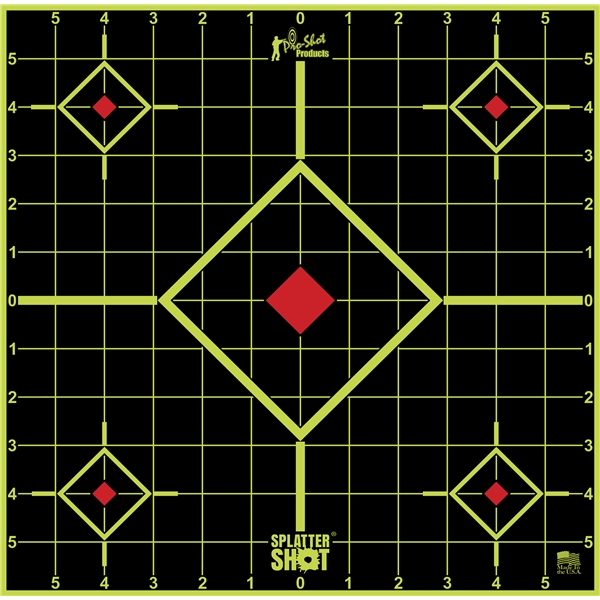 Pro-shot Splattershot, Proshot 12si-green-5pk   12" Splatter Sightin  Trg