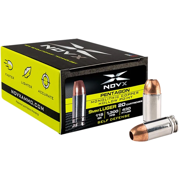 Novx Pentagon, Novx 9cp115-20    9mm  115g Pentagon         20/10