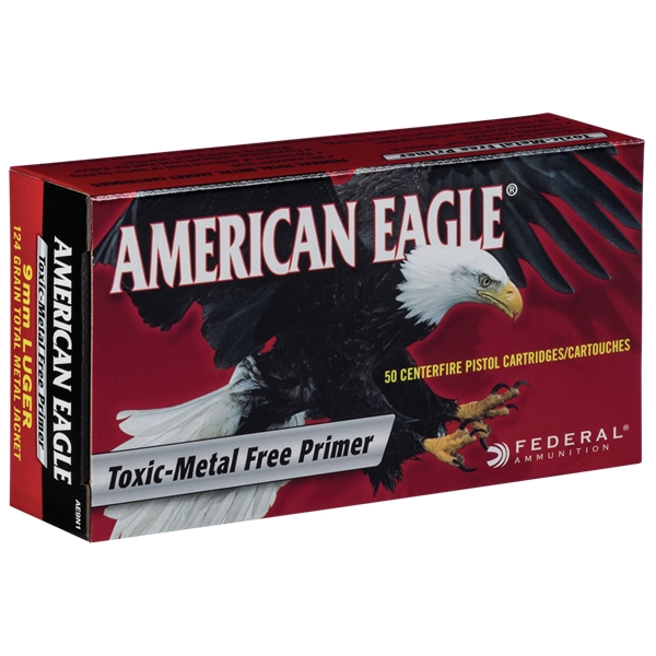 Federal American Eagle, Fed Ae9n1         9mm Lug  124 Tmj         50/20