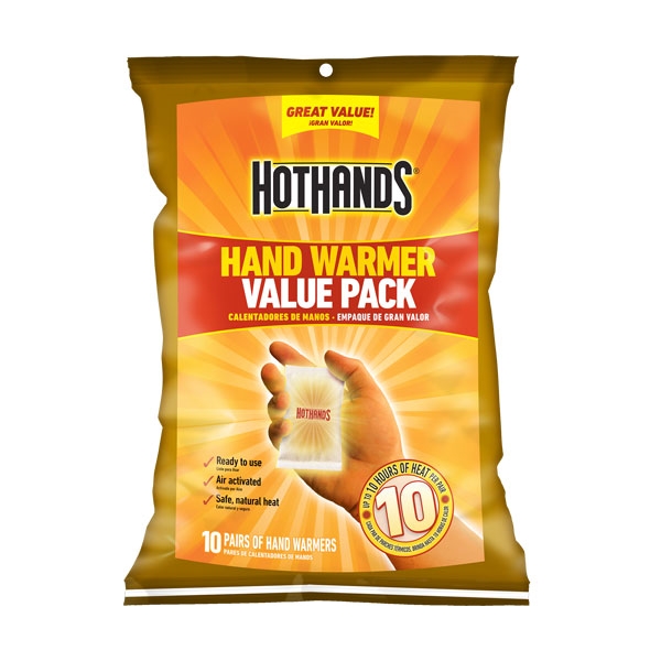 Hothands Hand Warmer Value - Pack 10 Pairs Per Pack 10 Hour