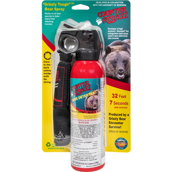 Counter Assault Bear Spray, Amk 15067025 Counter Assault Bear Spray 8.1 W/hols