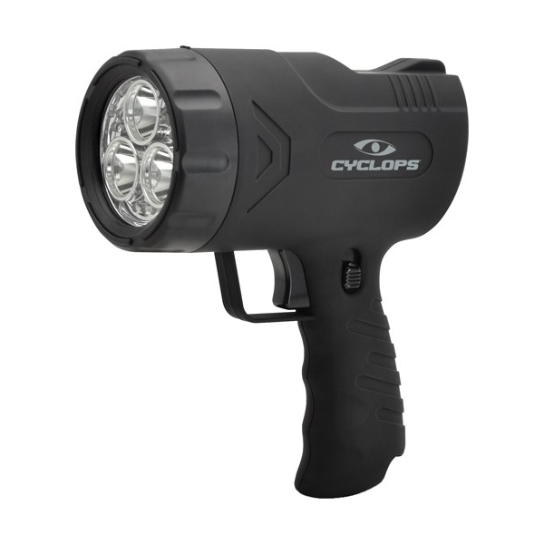 Cyclops Spotlight Rechargeable - Handheld Sirus 500 Lum Led Blk