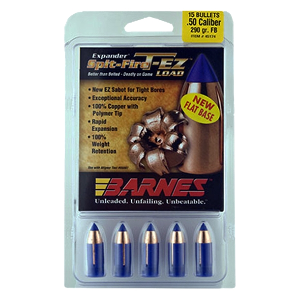 Barnes Bullets Spit Fire T-ez, Brns 30587 .451 50c 250 T-ez Fb     15