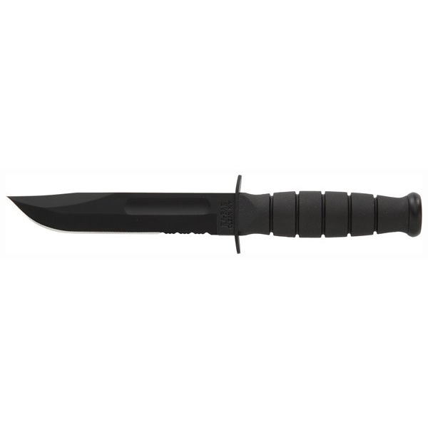 Ka-bar Short Ka-bar - 5.25" Serr W/plastic Sheath