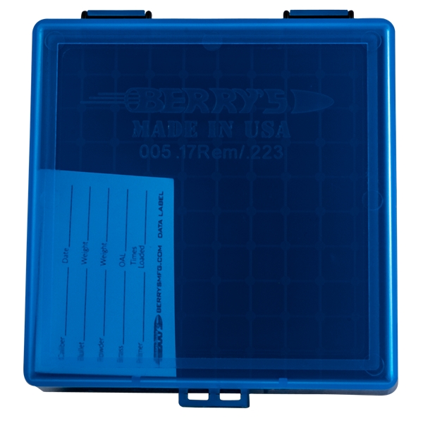 Berrys 005, Berrys 86410    005 Ammo Box  223/556 100rd Blu/bk