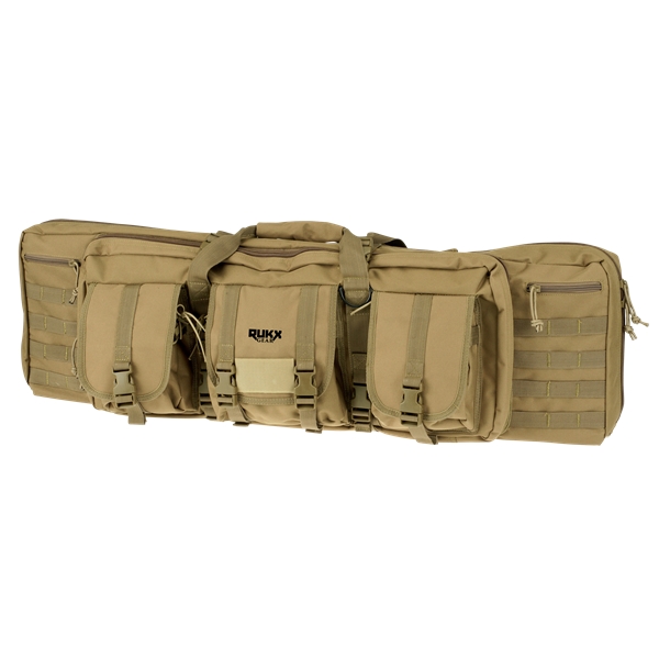 Rukx Gear Tactical, Rukx Atict42dbt 42in Tact Dbl Gun Case Tan