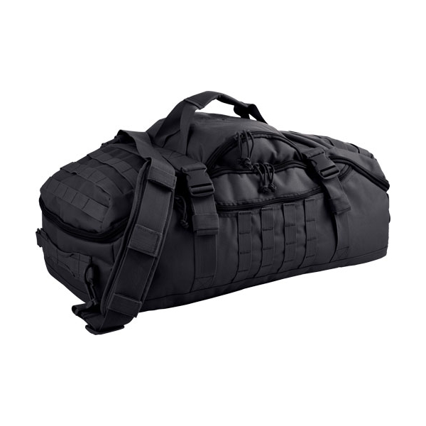 Red Rock Traveler Duffle Bag - Backpack Or Luggage Black