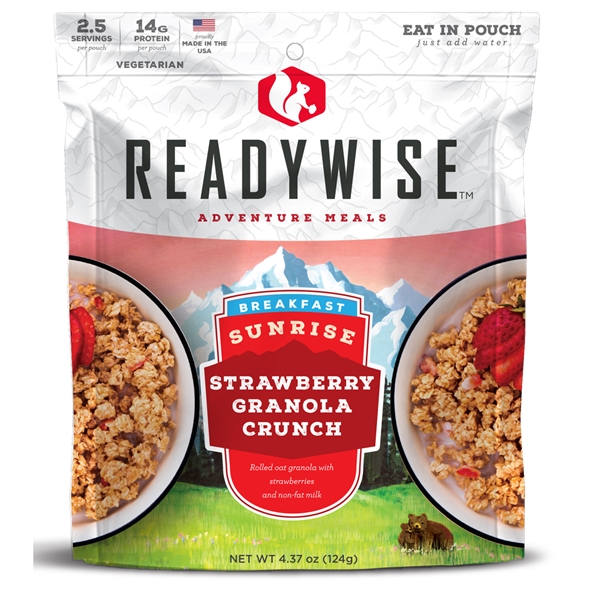 Wise Foods Outdoor Food Kit, Wise Rw05-007 6 Ct Sunrise Strawberry Granola