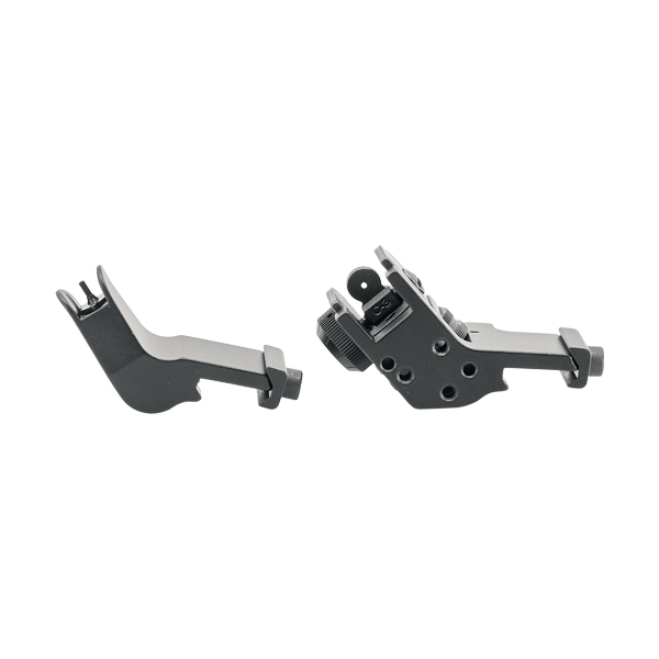 Je Fixed Front/rear Sight - 45 Degree Offset Aluminum Blk