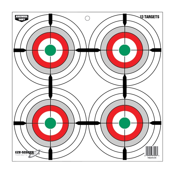 Birchwood Casey Eze-scorer, Bir 37253 Eze-scorer 12"  Multi Bullseye Papr 13pk