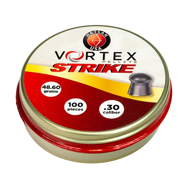 Hatsan Vortex Strike Pellets - .30 48.60gr 100 Per Tin