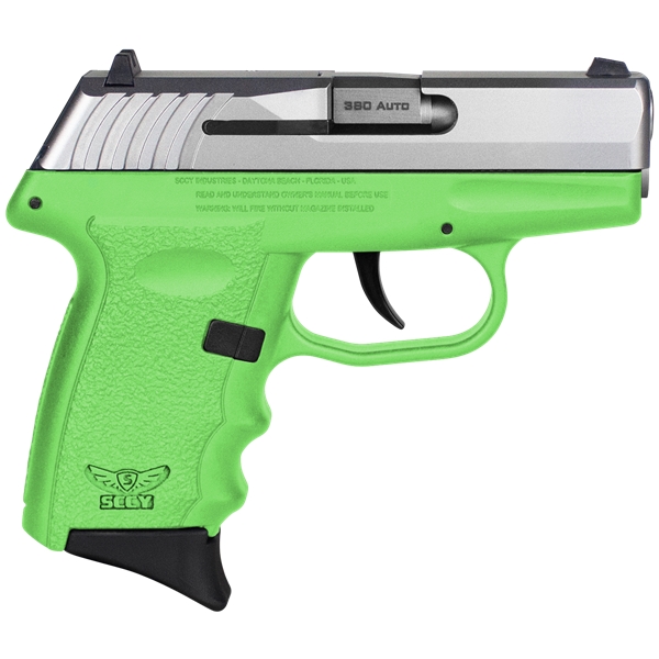 Sccy Industries Cpx-3, Sccy Cpx-3ttlg   380 Tt Slide Lime Grip No Sfe 10r