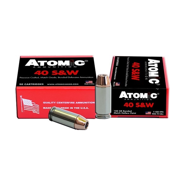 Atomic 40 Sw 180gr Bonded Jhp - 20rd 10bx/cs