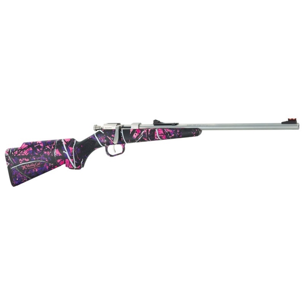 Henry Mini Bolt .22s/l/lr - 16.25" S/s Syn Muddy Girl