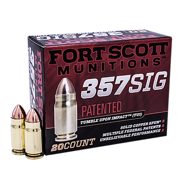 Fort Scott Munitions Tui, Fsm 357sig-095-scv   357sig  95gr Tui        20/25