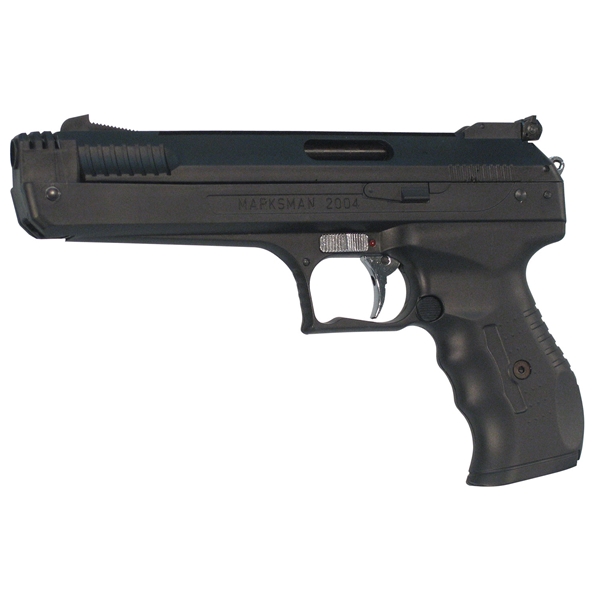 Beeman 2004 Deluxe Air Pistol .177 Pellet Post Front/Adj Rear Syn Grip/Frame Black