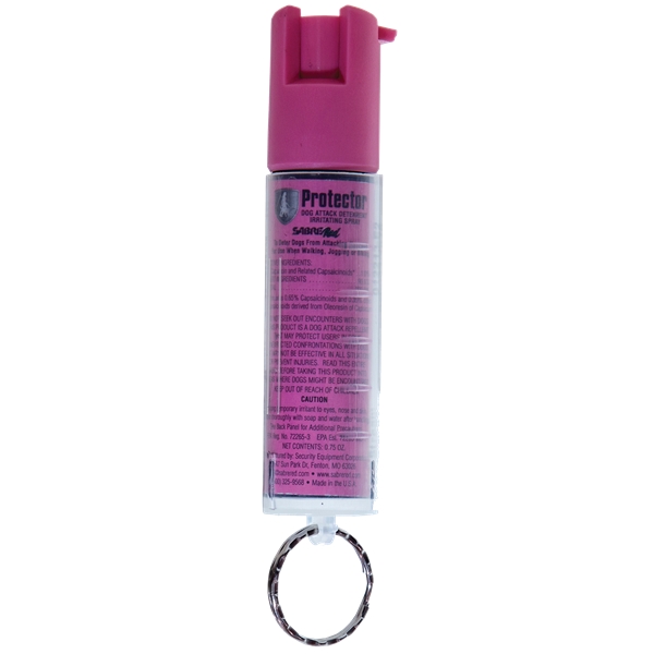 Sabre Dog Spray, Sec Srpnbcpkr02 Dog Attack Deter  Pink