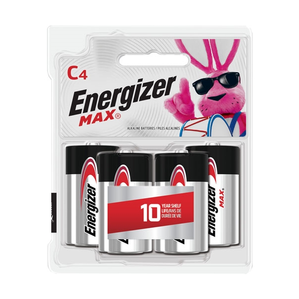 Energizer Max Batteries C - 4-pack