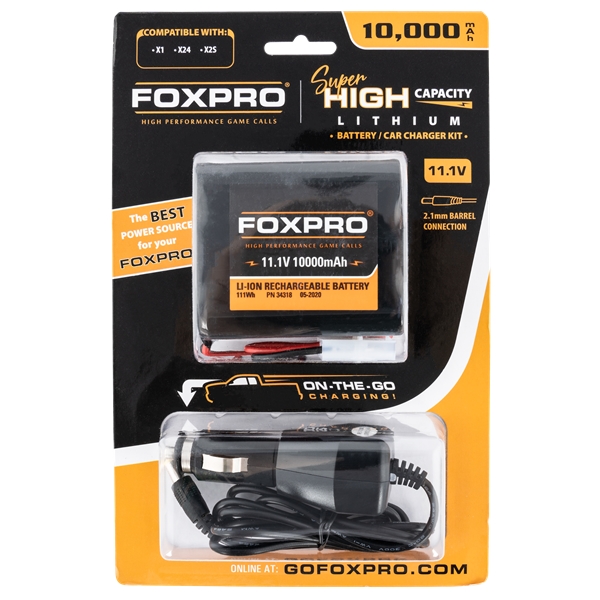 Foxpro Super High Capacity Battery & Car Charger, Foxpro  Supbattchg     Super High Cap Bttery/charg