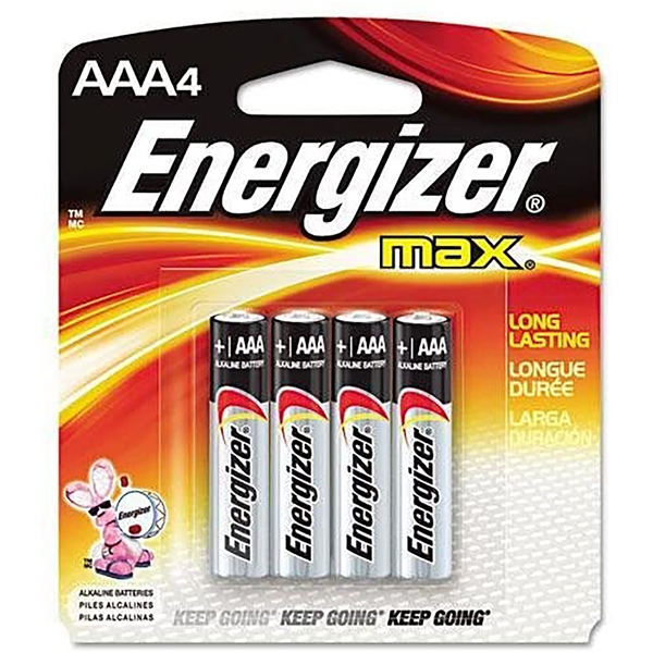 Rayovac Aaa, Energizer E92bp-4     Max Aaa