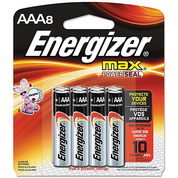 Rayovac Aaa, Energizer E92mp-8     Max Aaa-8