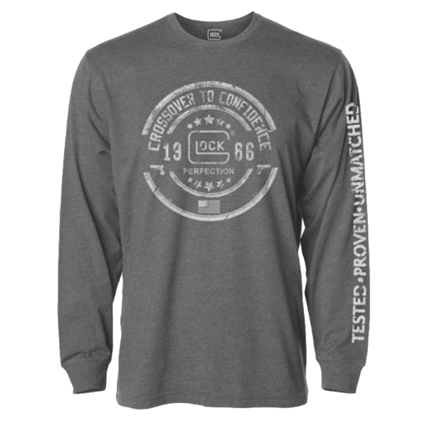 Glock Crossover, Glock Ap95797  Crossover Ls Tshirt Grey         2x