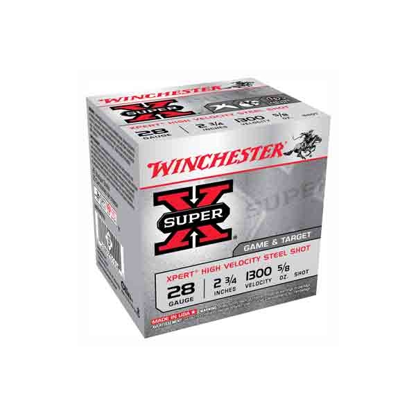 Winchester Xpert Steel 28ga - 25rd 10bx/cs 2.75" 5/8oz #7