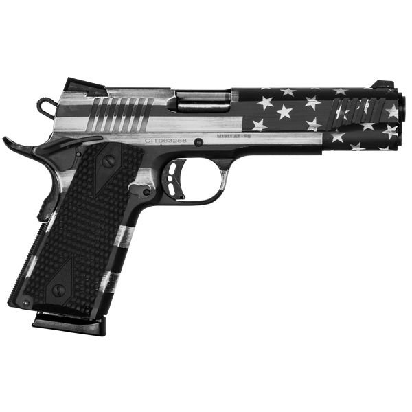 Citadel M-1911, Cit Citc45fspusg  1911-a1 45a 5in Gray Usa Flag