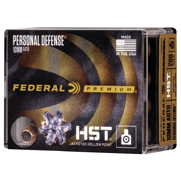 Federal Personal Defense, Fed P10hst1s   10mm   200 Hst              20/10