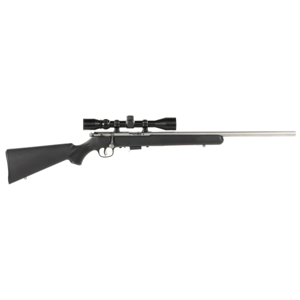 Savage 93-fvssxp .22wmr 21" Hb - W/3-9x40 Accu Tgr Ss/black Syn