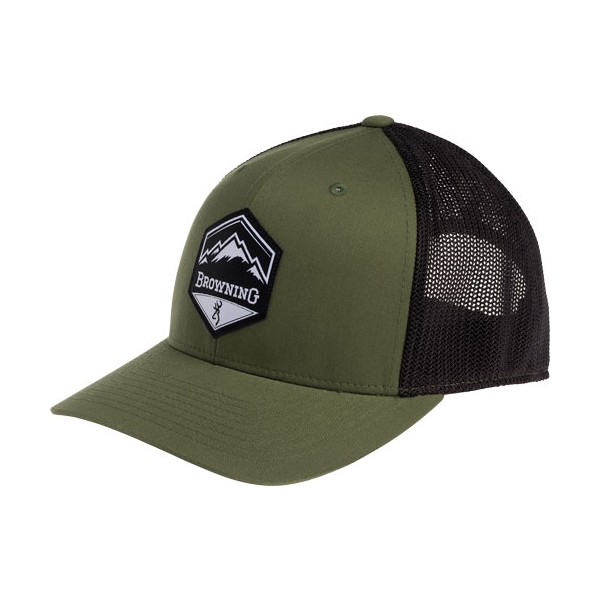 Browning Cap Mountain Buck - Logo Loden W/patch Bm Logo Adj