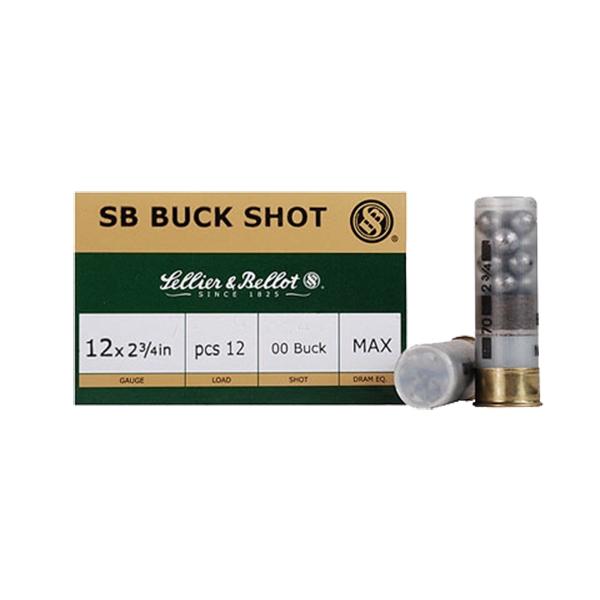 Sellier & Bellot Shotgun, S&b Sb12bsf  12ga 2.75  1b 12pel            25/10