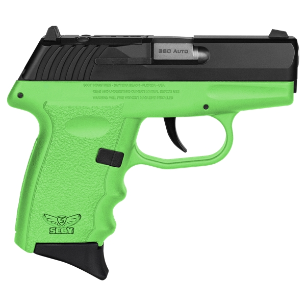 Sccy Industries Cpx-3, Sccy Cpx-3cblgrdrg3 380 Blk Slide Lime Grp  Ns 10r