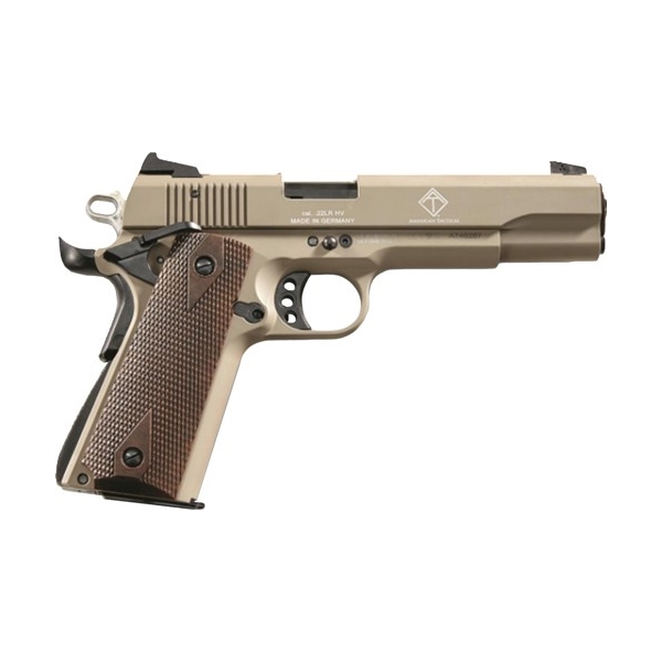 German Sport 1911 .22lr - 5" Tan/faux Wood Grips 10rd