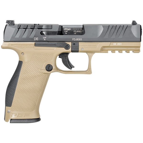 Walther Arms Pdp Fs 9mm 4.5" Blk/tan Or