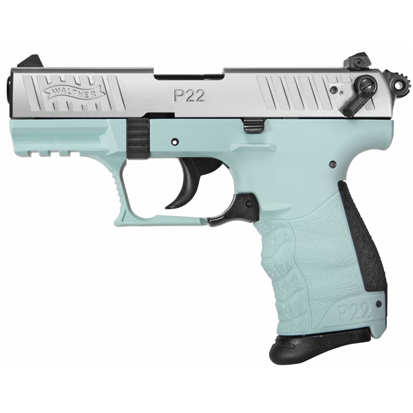 Wal P22q 22lr 3.4" Angel Blue 10rd